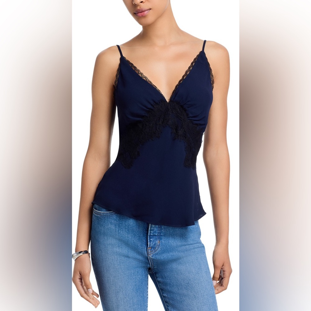 Veronica Beard Lindsey Lace-Trim Camisole